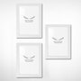 Aberto Design Set de 3 Marcos de Fotos Blancos 13 x 18 cm